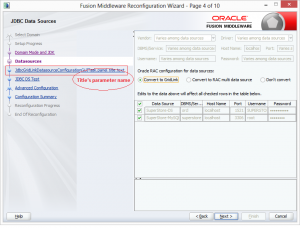 Datasources Configuration - In this screen there is non-functional bug exists, it is pointed with a red circle.