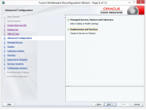 Advanced Configuration: Managed Servers, Clusters, Coherence, Deployments and Services