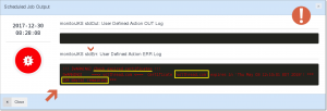 WLSDM Cron Job Details: View Warning for Certificate Expiry Dates (click to enlarge)