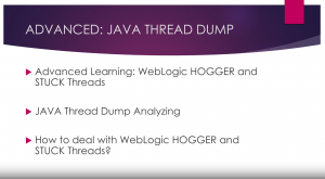 Advanced Java/WebLogic Thread Dump Analyzing and Monitoring (Click to enlarge)