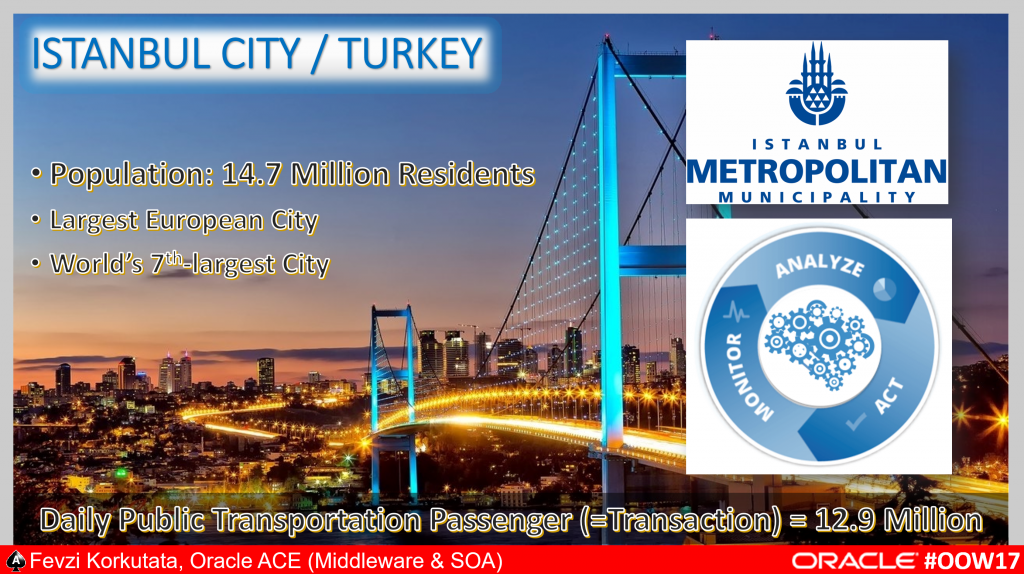 Istanbul, Istanbul Büyükşehir Belediyesi, Largest European City - M.Fevzi Korkutata, Oracle Open World 2017